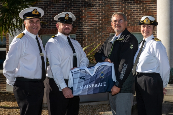 Mainbrace Marine support Portsmouth Naval Base Rugby Team