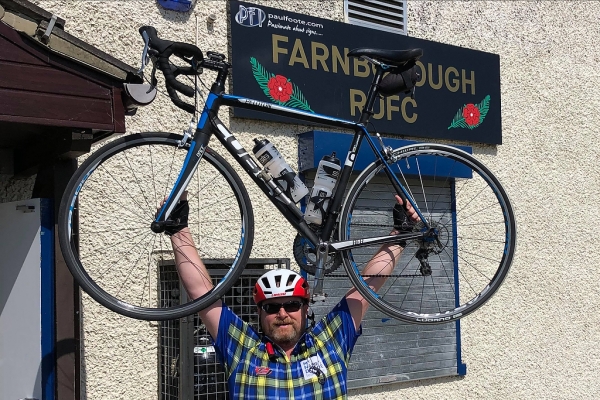 ‘On Yer Bike Ref!’ – Referee’s Fundraiser Finally Completed 
