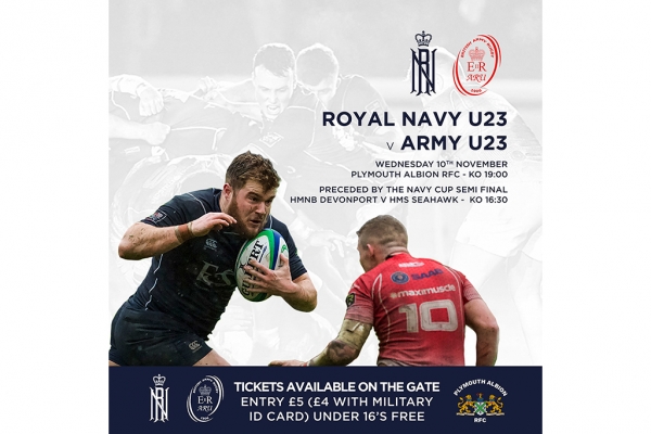 Army v Navy Under 23s coming to Plymouth